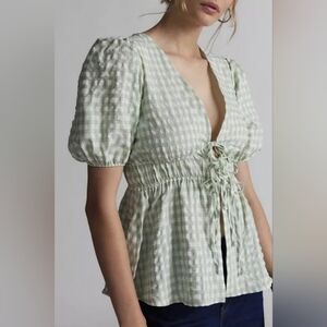 Kimchi Blue Amelia Tie-Front Tunic Blouse